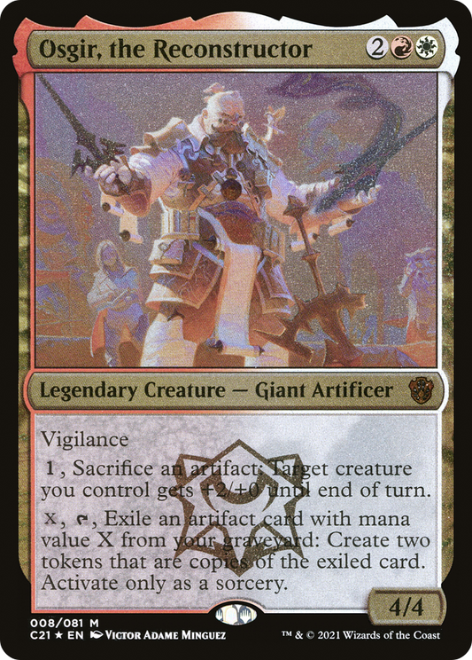 Osgir, the Reconstructor (008) (Display Commander) (Thick Stock) - Foil Etched