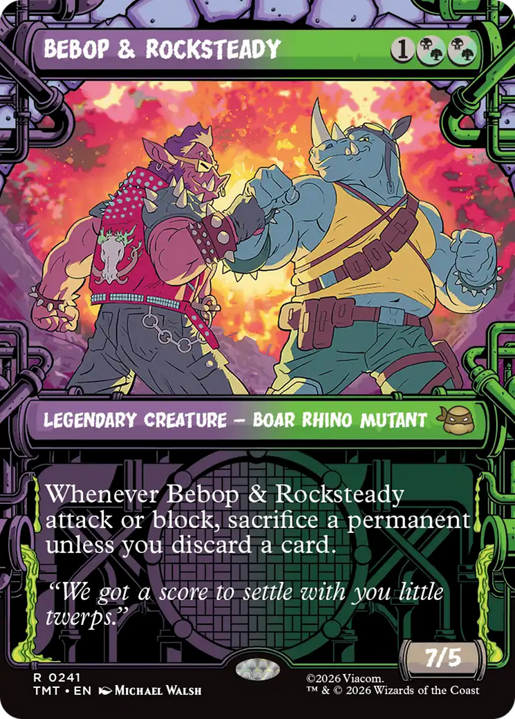 Bebop & Rocksteady (0241) (Sewer Frame) (TMT)