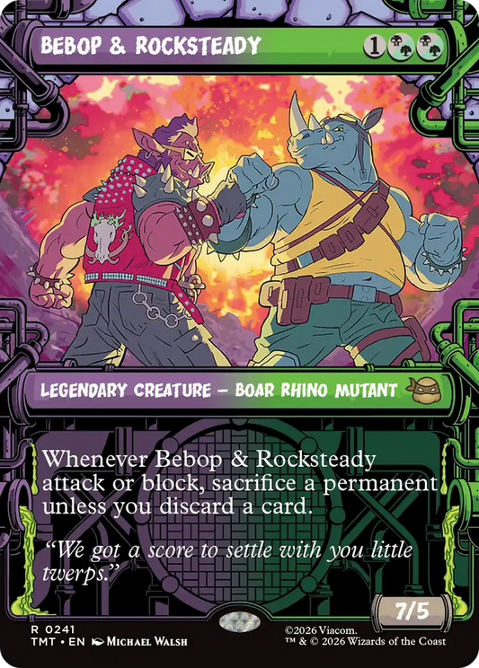 Bebop & Rocksteady (0241) (Sewer Frame) (TMT) - Foil