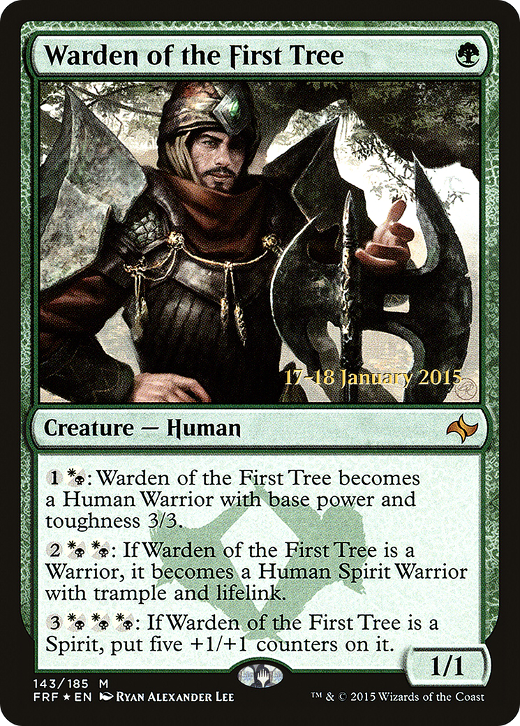 Warden of the First Tree (143) (Prerelease) - Foil