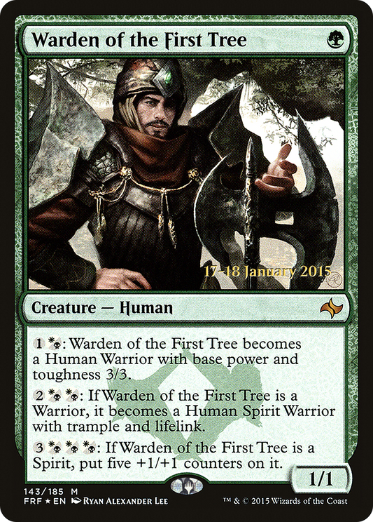 Warden of the First Tree (143) (Prerelease) - Foil