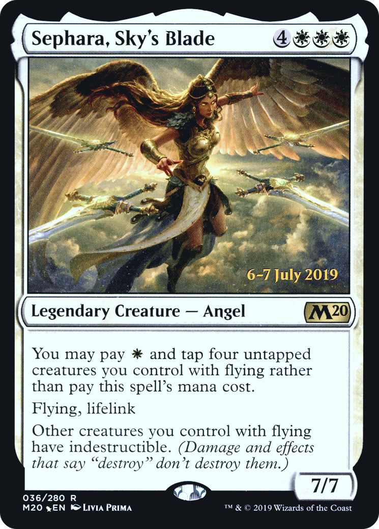 Sephara, Sky's Blade (036) (Prerelease) - Foil