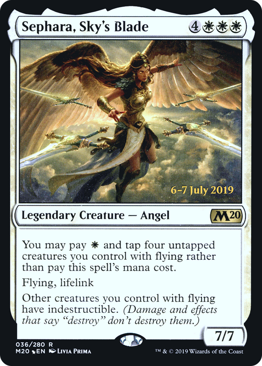 Sephara, Sky's Blade (036) (Prerelease) - Foil