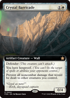 Crystal Barricade (0444) (Extended Art) - Foil