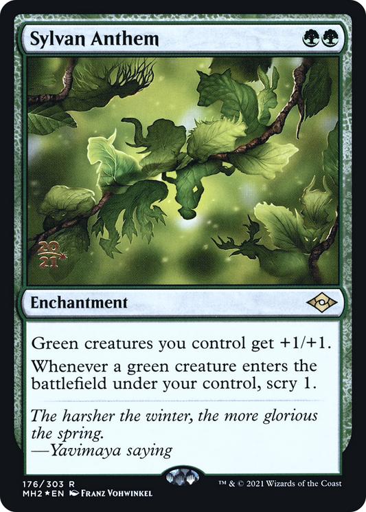 Sylvan Anthem (176) (Prerelease) - Foil