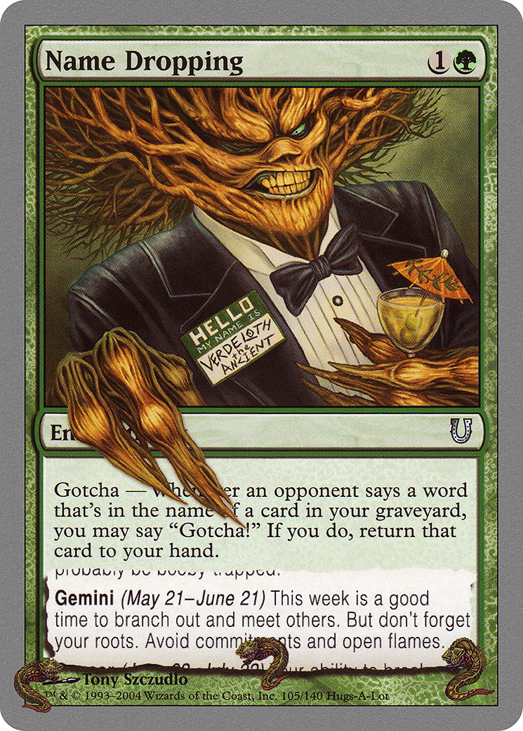 Name Dropping - Foil