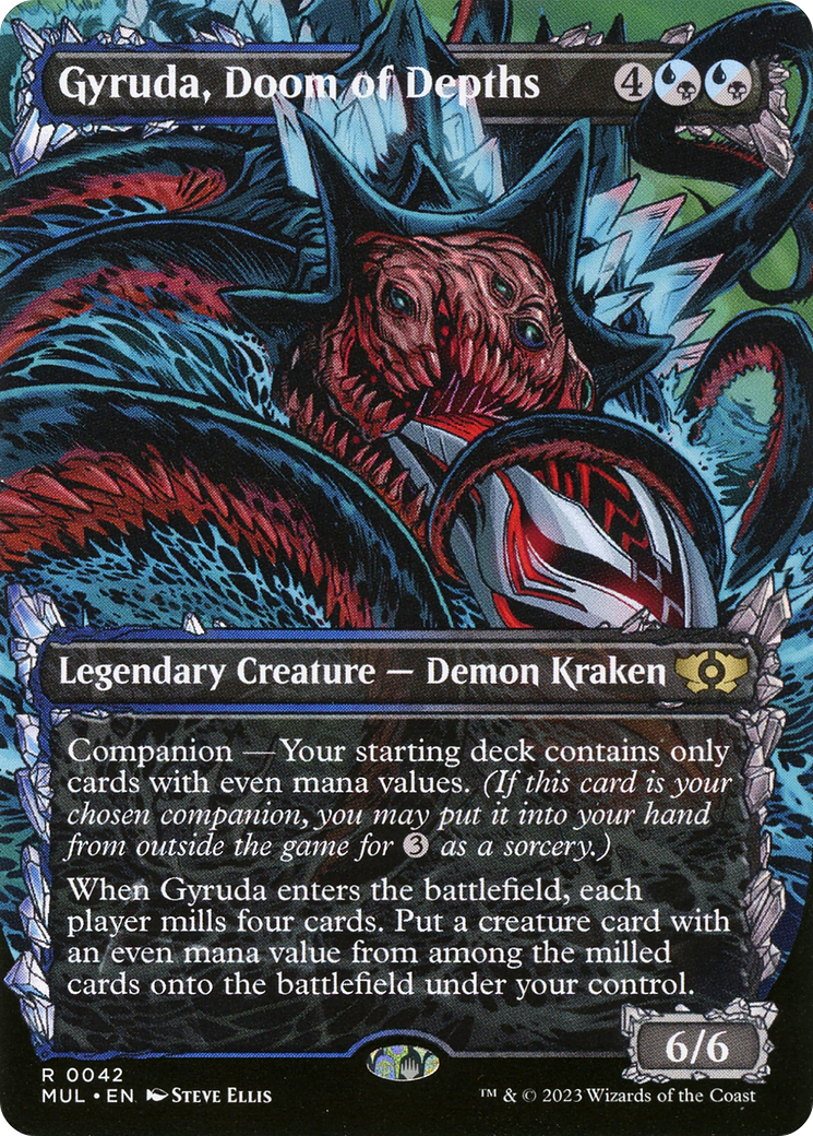Gyruda, Doom of Depths (0042) (Borderless) (Showcase) - Foil