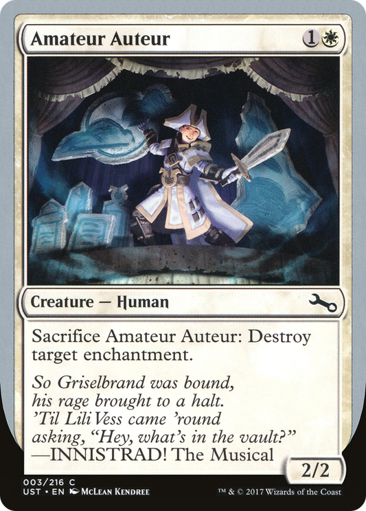 Amateur Auteur (INNISTRAD!)