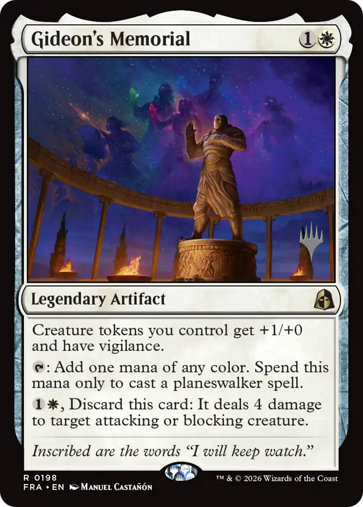Gideon's Memorial (0198) (Promo Pack) (PFRA)