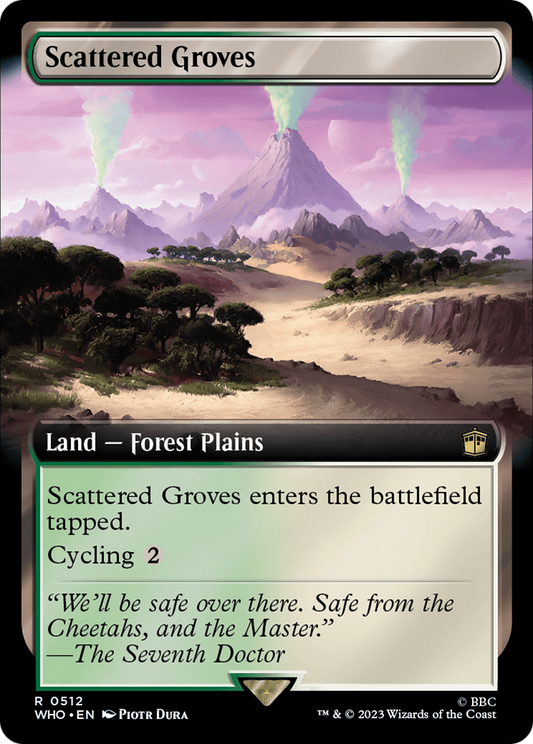 Scattered Groves (0512) (Extended Art) - Foil