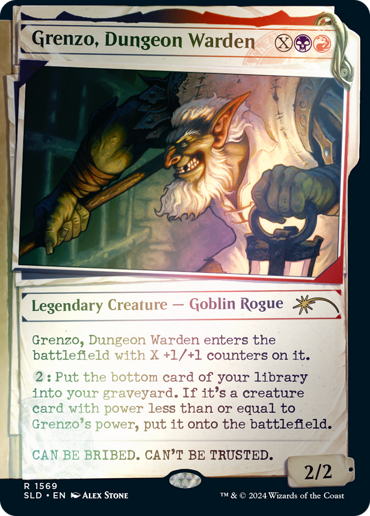 Grenzo, Dungeon Warden (1569) (Showcase) - Rainbow Foil