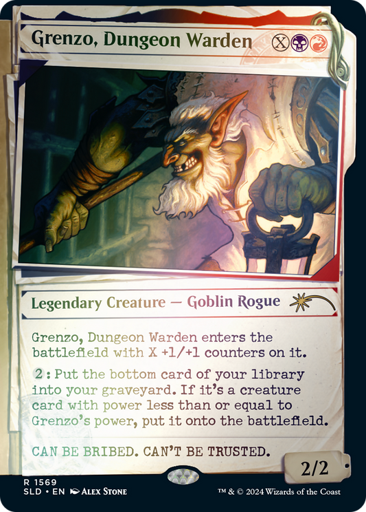 Grenzo, Dungeon Warden (1569) (Showcase) - Rainbow Foil