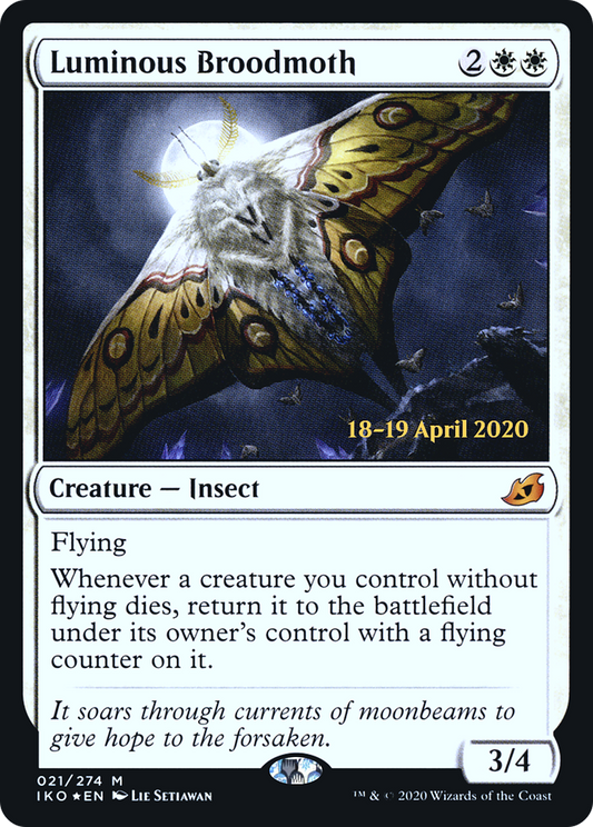 Luminous Broodmoth (021) (Prerelease) - Foil