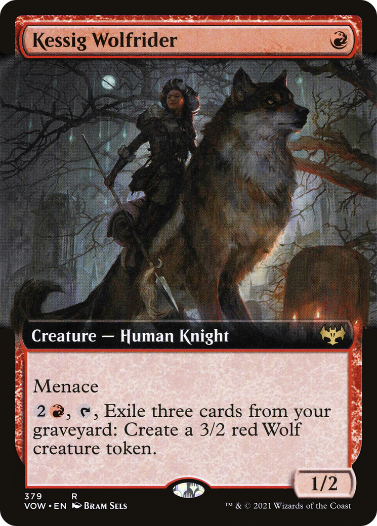 Kessig Wolfrider (379) (Extended Art) - Foil