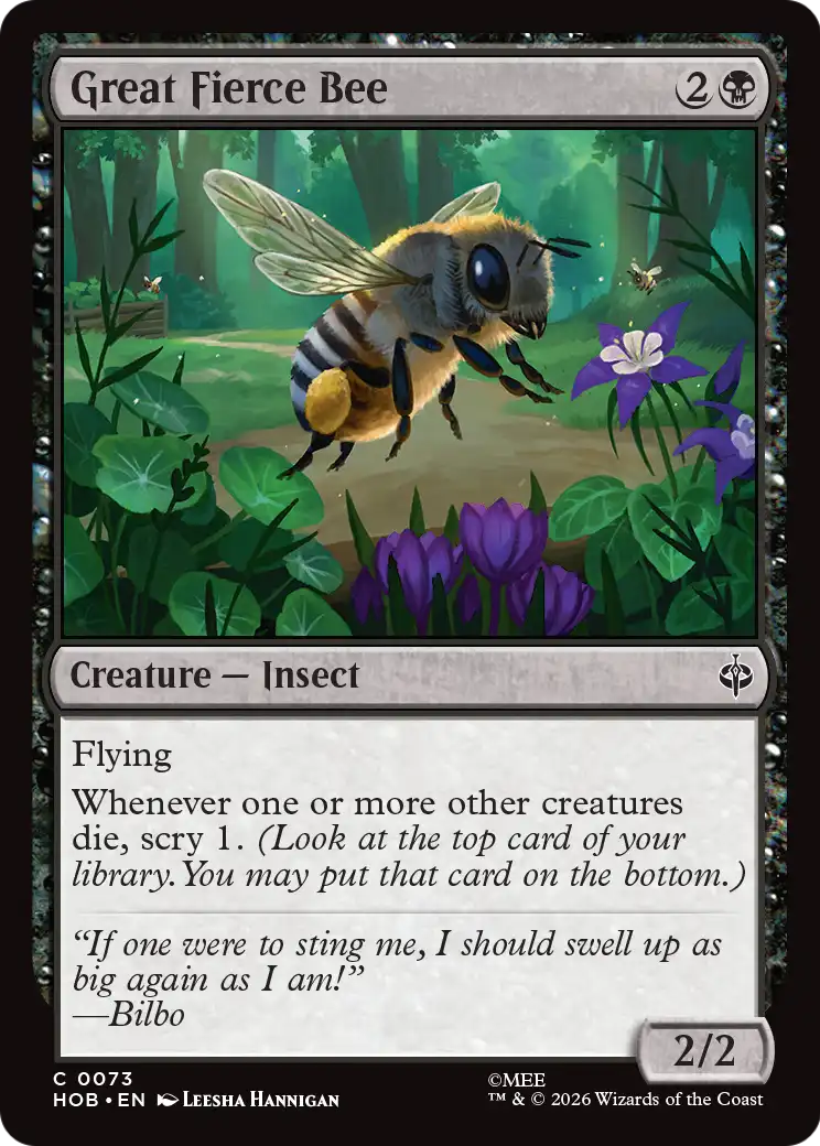 Great Fierce Bee (HOB)