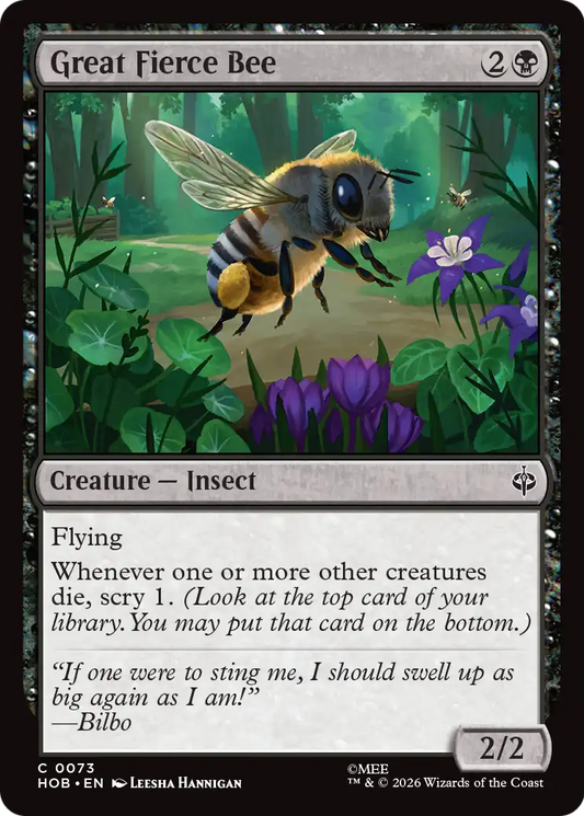 Great Fierce Bee (HOB)