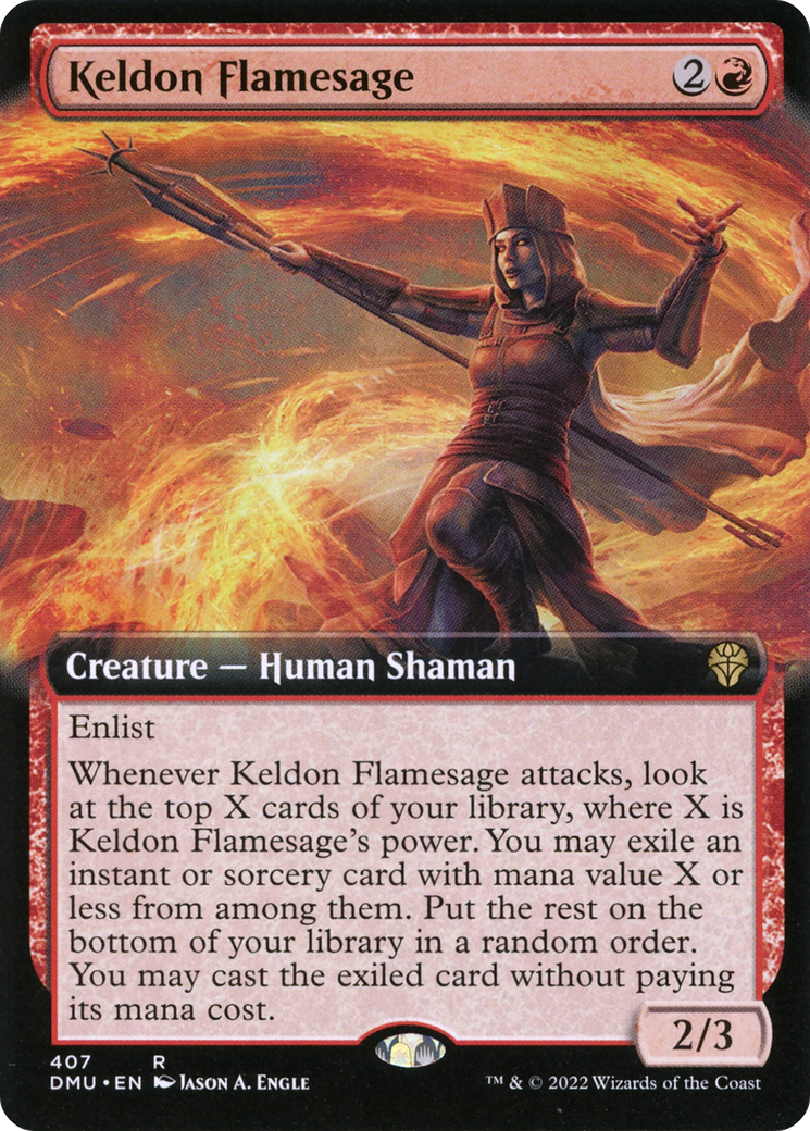 Keldon Flamesage (407) (Extended Art)
