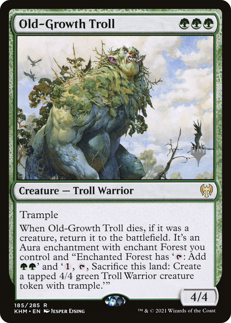 Old-Growth Troll (185) (Promo Pack) - Foil
