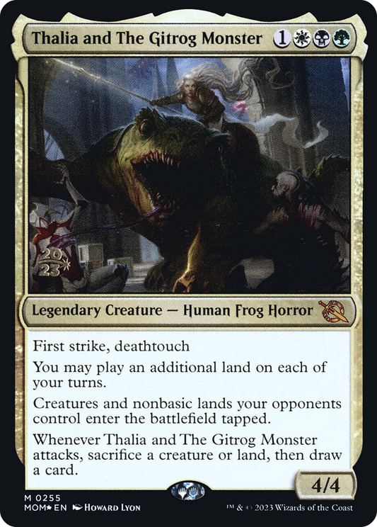 Thalia and The Gitrog Monster (0255) (Prerelease) - Foil