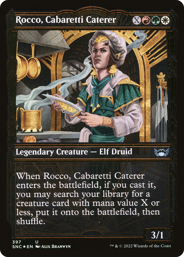 Rocco, Cabaretti Caterer (397) (Showcase) - Gilded Foil