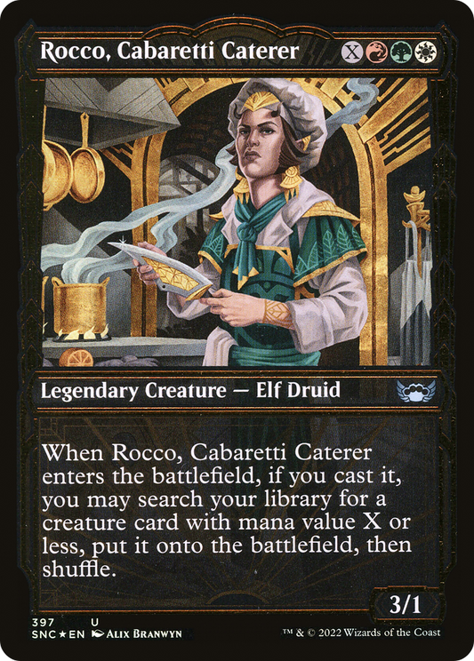 Rocco, Cabaretti Caterer (397) (Showcase) - Gilded Foil
