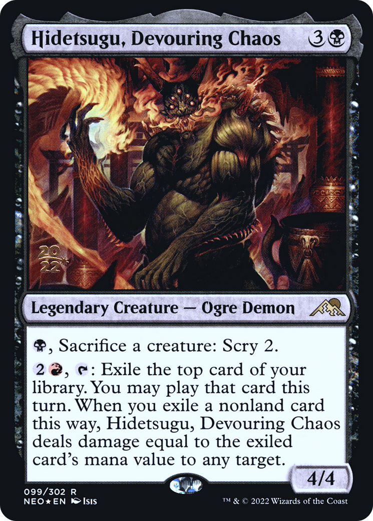 Hidetsugu, Devouring Chaos (099) (Prerelease) - Foil