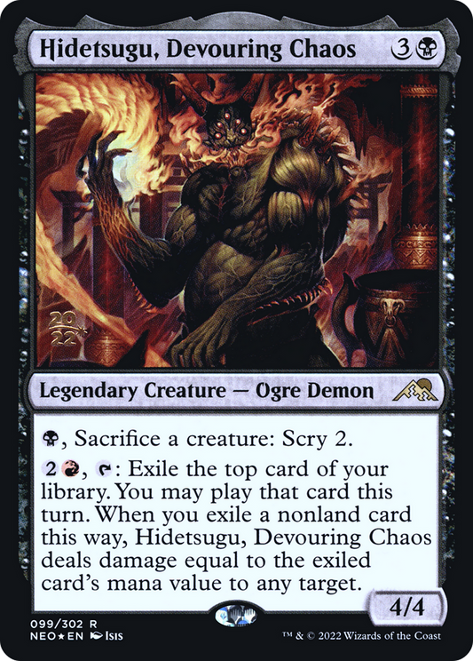 Hidetsugu, Devouring Chaos (099) (Prerelease) - Foil
