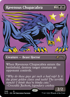 Ravenous Chupacabra (305) (Borderless) - Foil Etched
