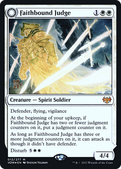 Faithbound Judge // Sinner's Judgment (012) (Prerelease) (PVOW) - Foil