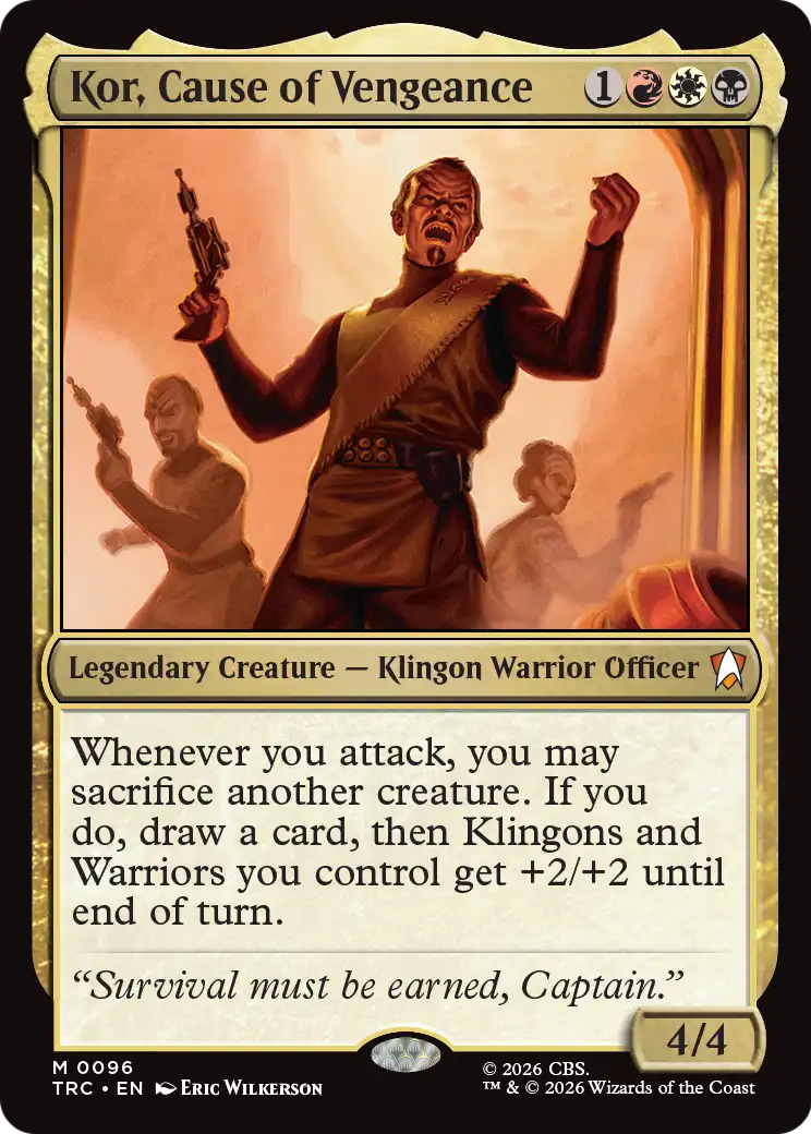 Kor, Cause of Vengeance (TRC)