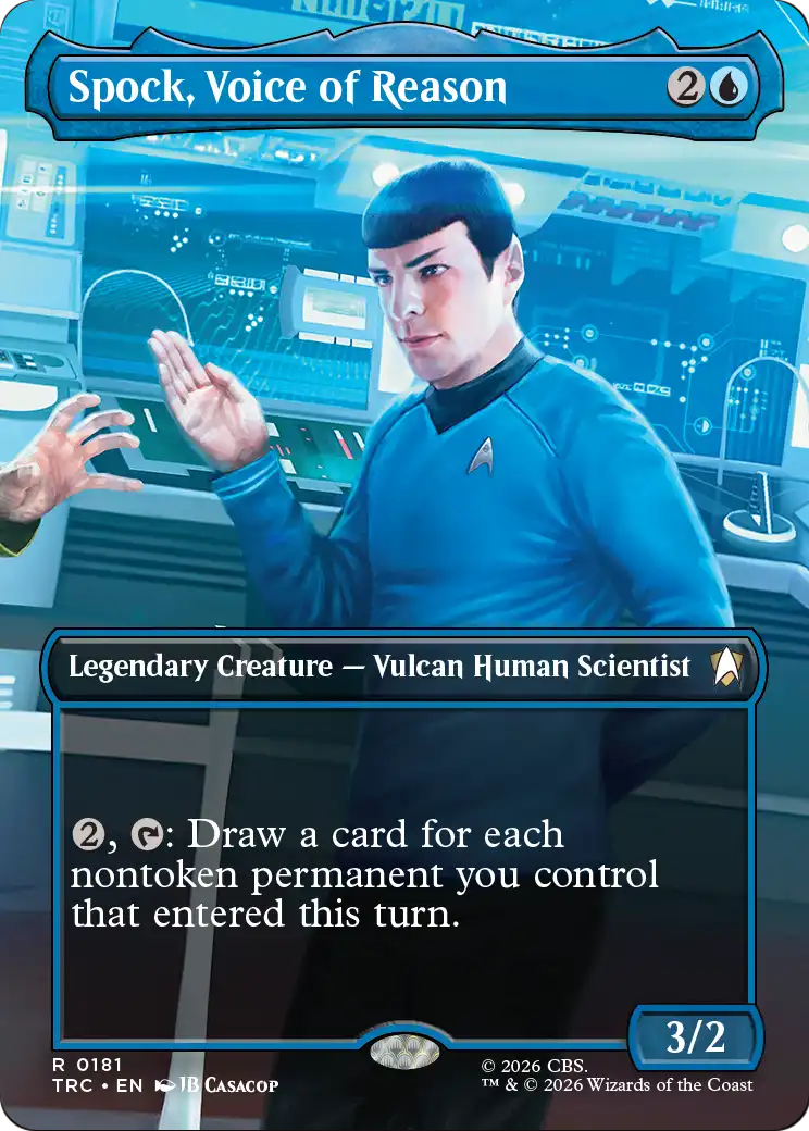 Spock, Voice of Reason (0181) (Borderless) (TRC)