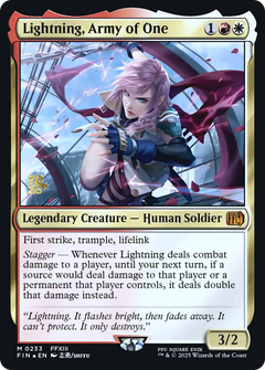 Lightning, Army of One (0233) (Prerelease) - Foil