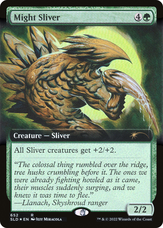 Might Sliver (652) (Extended Art) - Foil