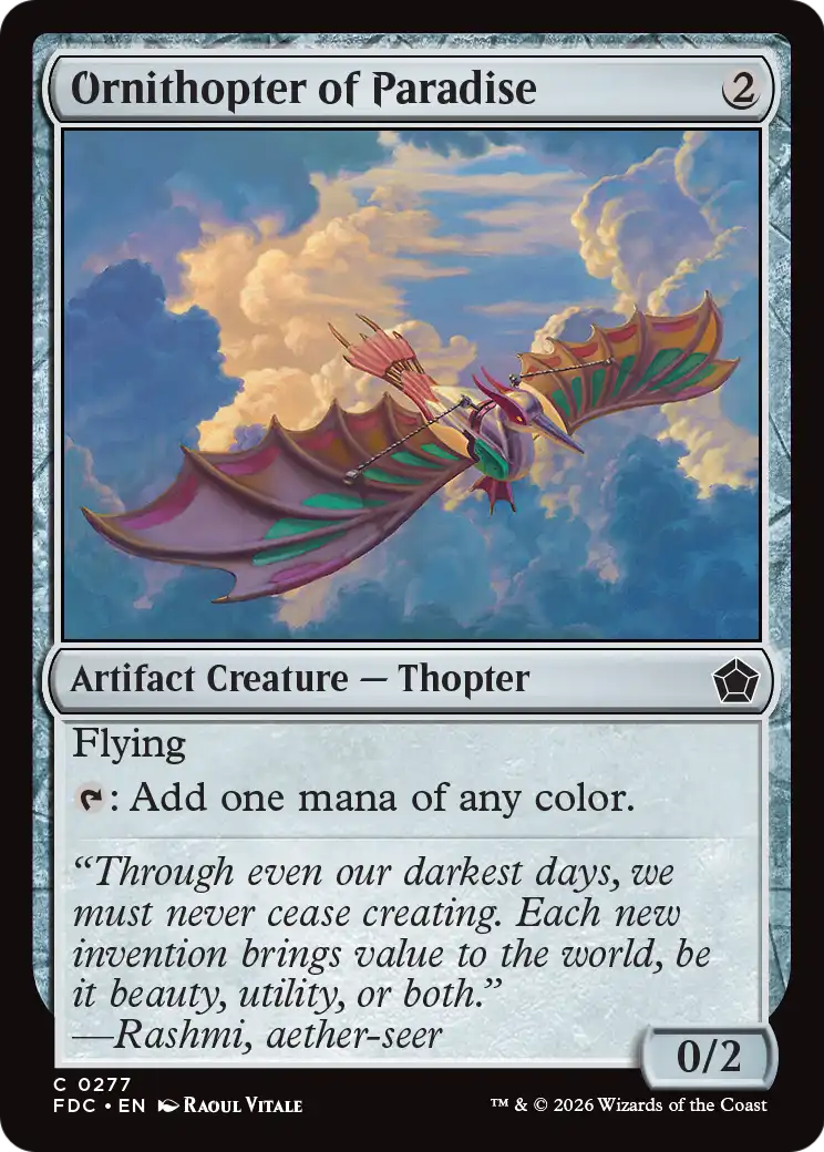 Ornithopter of Paradise (FDC)