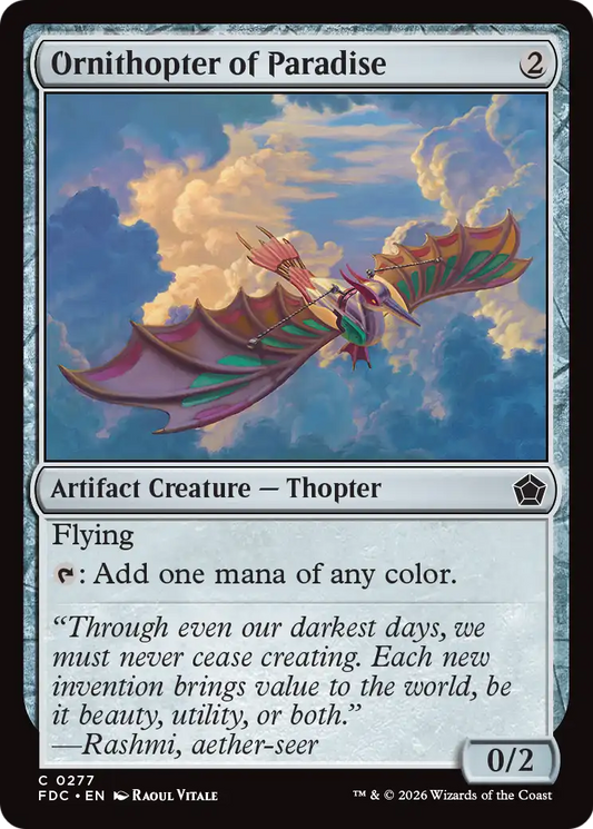 Ornithopter of Paradise (FDC)