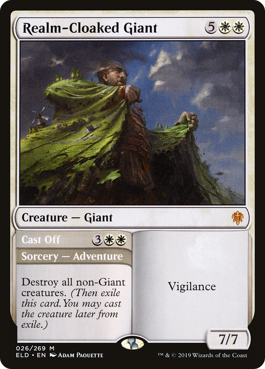 Realm-Cloaked Giant // Cast Off - Foil