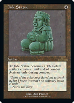 Jade Statue (Retro Frame)
