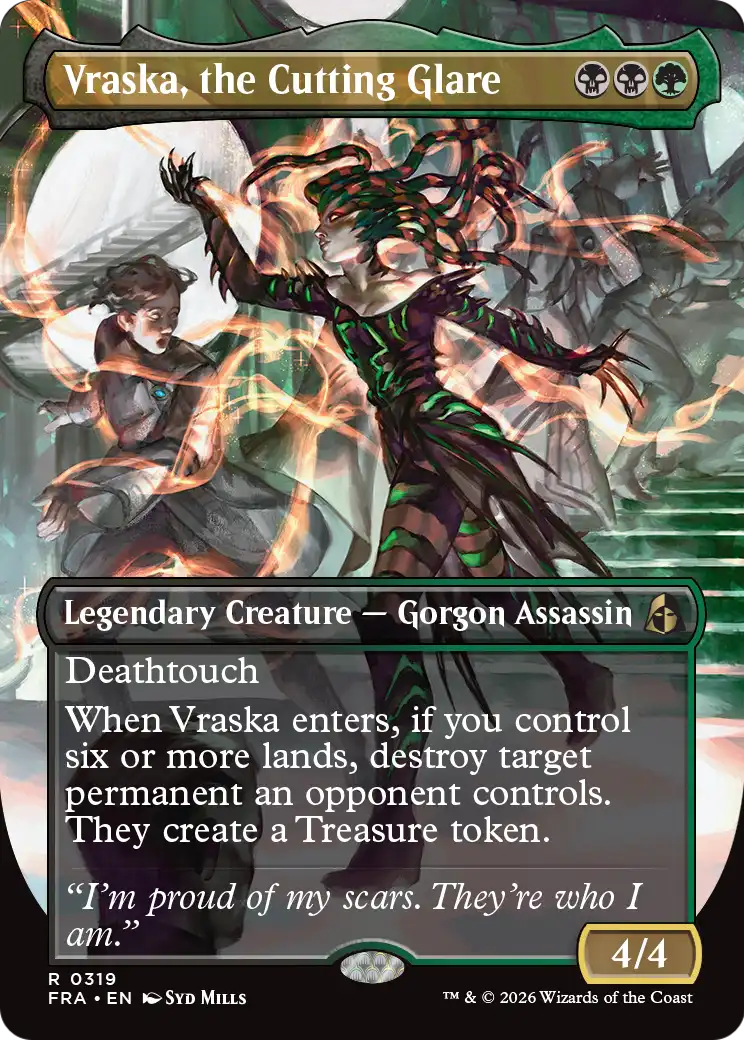 Vraska, the Cutting Glare (0319) (Borderless) (FRA) - Foil