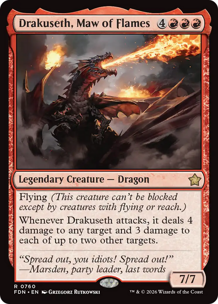Drakuseth, Maw of Flames (0760) (FDN)
