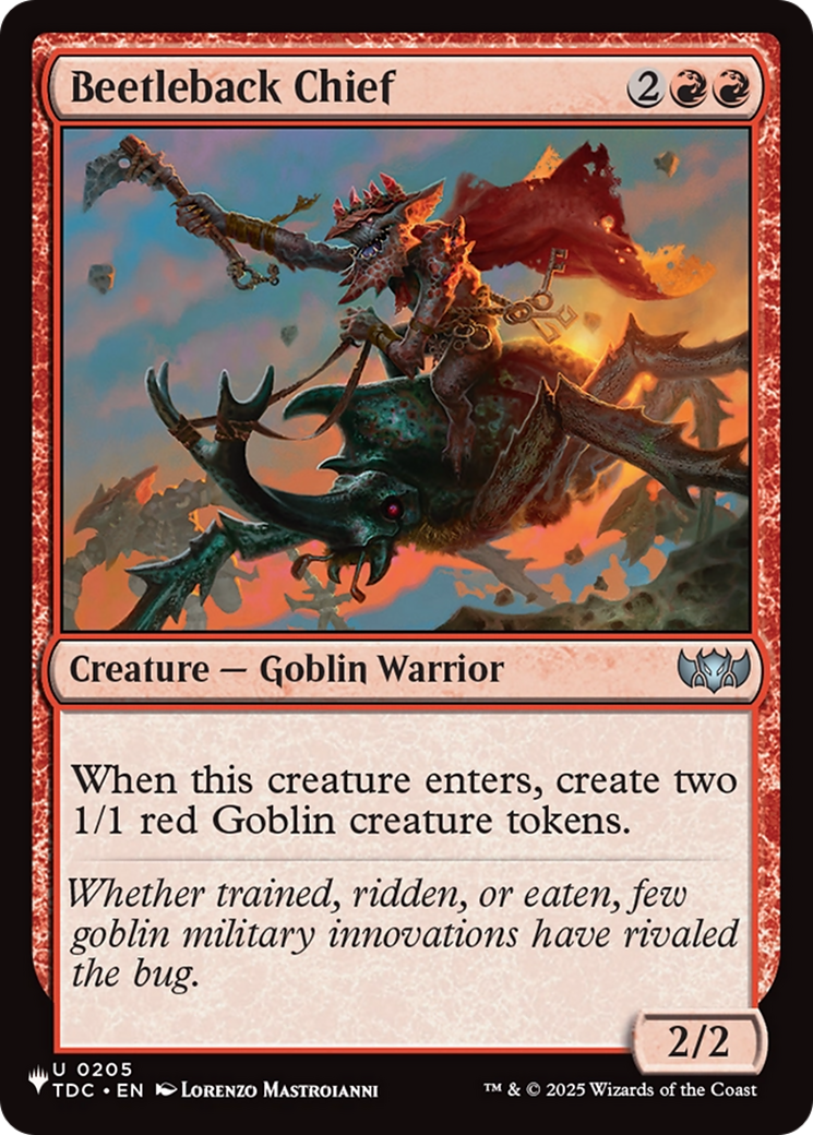 Beetleback Chief (TDC-0205) (PLST)