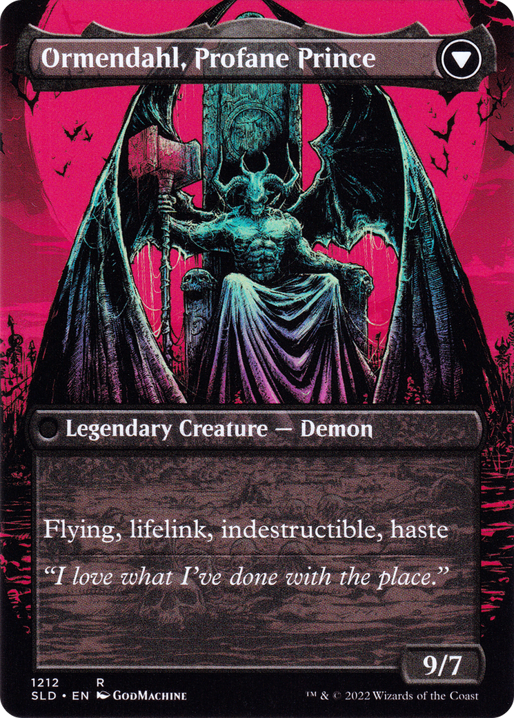 Westvale Abbey // Ormendahl, Profane Prince (1212) (Display Commander) (Thick Stock) (SLD)