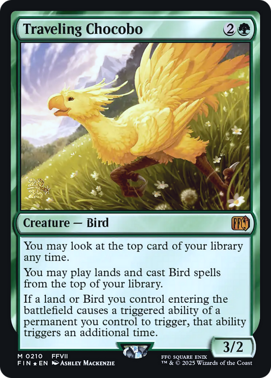 Traveling Chocobo (0210) (Prerelease) - Foil