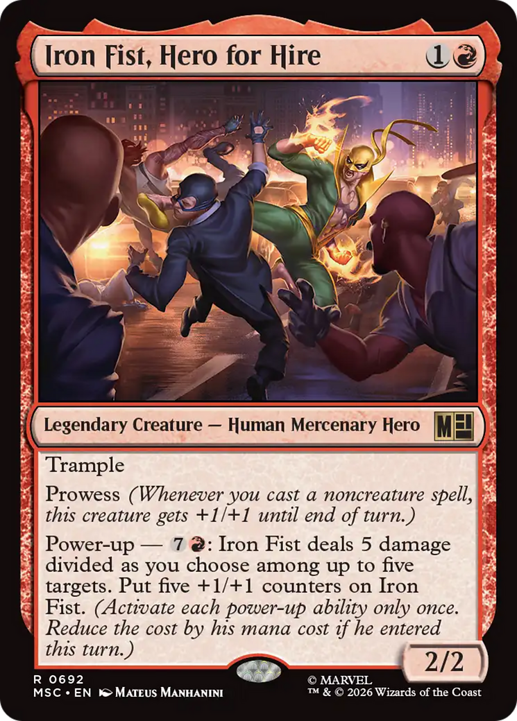 Iron Fist, Hero for Hire (MSC) - Foil