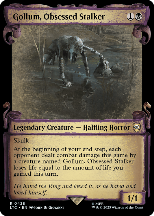 Gollum, Obsessed Stalker (0428) (Showcase) - Silver Foil