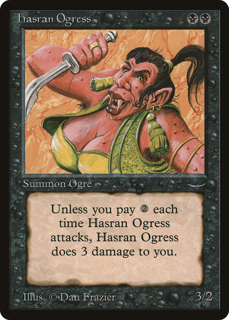 Hasran Ogress (Dark Mana Symbol)