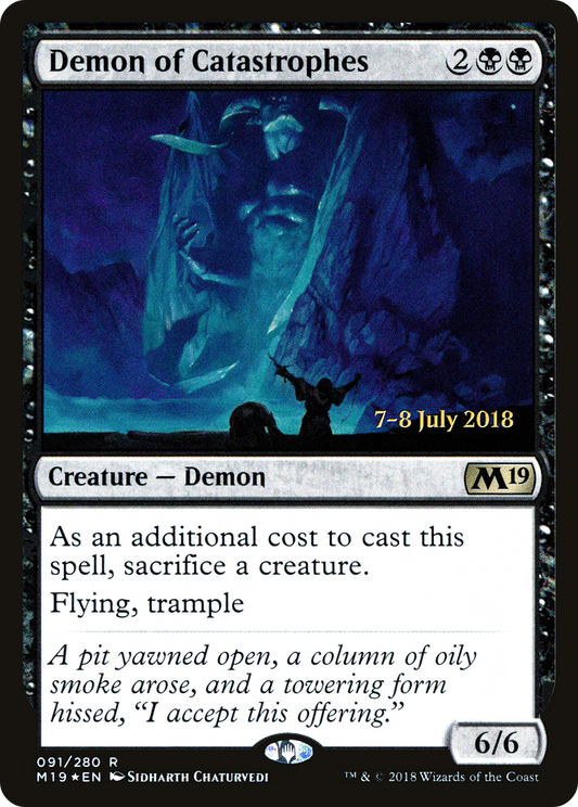 Demon of Catastrophes (091) (Prerelease) - Foil
