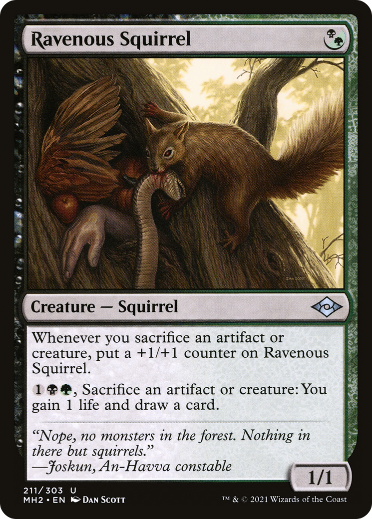 Ravenous Squirrel - Foil