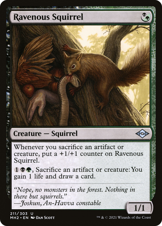 Ravenous Squirrel - Foil