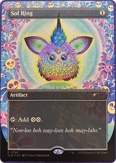 Sol Ring (2330) (Borderless) - Confetti Foil sld