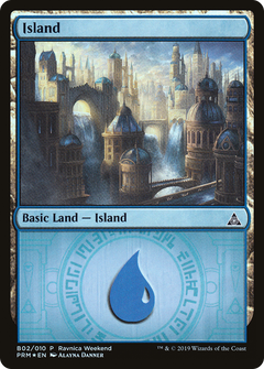 Island (B02) (Ravnica Weekend) - Foil